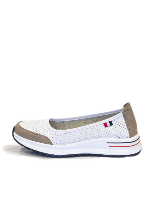 Półbut Jezzy White Grey (7815)