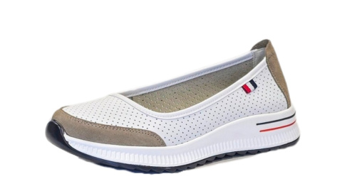 Półbut Jezzy White Grey (7815)