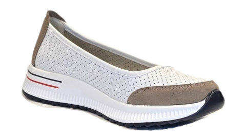 Półbut Jezzy White Grey (7815)
